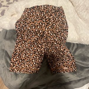 Aerie Chill Play Move leopard biker shorts